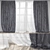 Elegant White Sheer Curtains 3D model small image 1