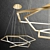 Impress LED Metal and Plastic Pendant 3D model small image 1