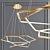 Impress LED Metal and Plastic Pendant 3D model small image 4
