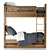 Kenwood Bunk Bed: Sleek & Stylish! 3D model small image 2