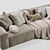 Elise 2 Corner Sofa: Stylish and Comfortable 3D model small image 2
