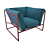Italian Design MDM Arpa Armchair 3D model small image 1