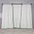 Dark Gray Curtains and Sheer 3D model small image 2