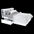 Sleek BRIMNES Bed Frame 3D model small image 1