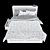 Sleek BRIMNES Bed Frame 3D model small image 2