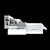 Sleek BRIMNES Bed Frame 3D model small image 3