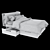 Sleek BRIMNES Bed Frame 3D model small image 4