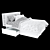 Sleek BRIMNES Bed Frame 3D model small image 6