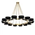 Modern Chandelier Collection 3D model small image 3