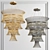 Elegant Cascade Chandelier 3D model small image 1