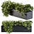 Sleek White Flower Planter 3D model small image 2