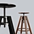 Elegant Dalfred Stool for Modern Spaces 3D model small image 4