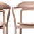 Duet Chair: Timeless Timber Elegance 3D model small image 1