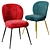 Elegant Greer Upholstered Dining Chair 3D model small image 4