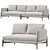 French Flair: JULES 2-Seater Unit 3D model small image 1