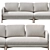 French Flair: JULES 2-Seater Unit 3D model small image 3