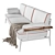 Contemporary Luxury: Cap Ferrat Sofa 3D model small image 2