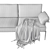 Contemporary Luxury: Cap Ferrat Sofa 3D model small image 5