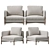 French Flair: JULES Corner Unit 3D model small image 2