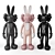 Colorful Rabbit KAWS BFF: Unique 3D Model 3D model small image 1