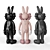 Colorful Rabbit KAWS BFF: Unique 3D Model 3D model small image 2