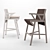 Kettal Vieques Bar Set: Stylish Stool & Table 3D model small image 2