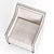 Vinovo Armchair: Stylish, Comfortable, and Durable 3D model small image 3