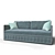 Diego 141 Sofa: Comfort in Style 3D model small image 4