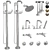 Brizo Litze Bathroom Faucet Set 3D model small image 1