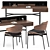 Sleek Harri Desk & Luz Chair 3D model small image 2