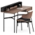 Sleek Harri Desk & Luz Chair 3D model small image 3