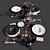 Modern Black and White Table Setting 3D model small image 2