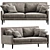 Luxury Chaise Lounge - Indera Weeknd 3D model small image 1