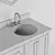 Elegant Mahogany Vanity - L-1524, D-560 3D model small image 4