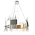 Diagonal Glass Tubes Chandelier 3D model small image 2