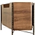 Elegant Shanghai Walnut Sideboard 3D model small image 2