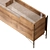Elegant Shanghai Walnut Sideboard 3D model small image 3