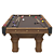 Brunswick Vintage Billiards Table 3D model small image 2