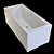 Riho Lusso Acrylic Bathtub 3D model small image 2