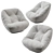 Sleek and Stylish: Ligne Roset Bonnie Armchair 3D model small image 1