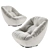 Sleek and Stylish: Ligne Roset Bonnie Armchair 3D model small image 4