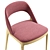 Elegant Wood Frame Chair 3D model small image 4
