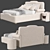 Vision Palladium Bed: Unparalleled Comfort and Style 3D model small image 8