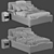 Luxury Vision Palladium Bed 3D model small image 10