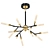 White Tube Valley 12-Light Chandelier 3D model small image 1