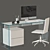 Efficient Workstation Set 3D model small image 3