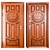 Secure Luck Entrance Metal Door 3D model small image 3