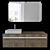 Ketho Floating Vanity Set 3D model small image 1