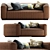 Cosmic Comfort Sofa 3D model small image 1