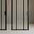Glass Partition. Door. 96  Sleek and Versatile Design 3D model small image 2
